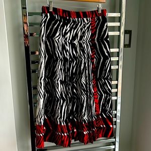 Zara printed midi skirt